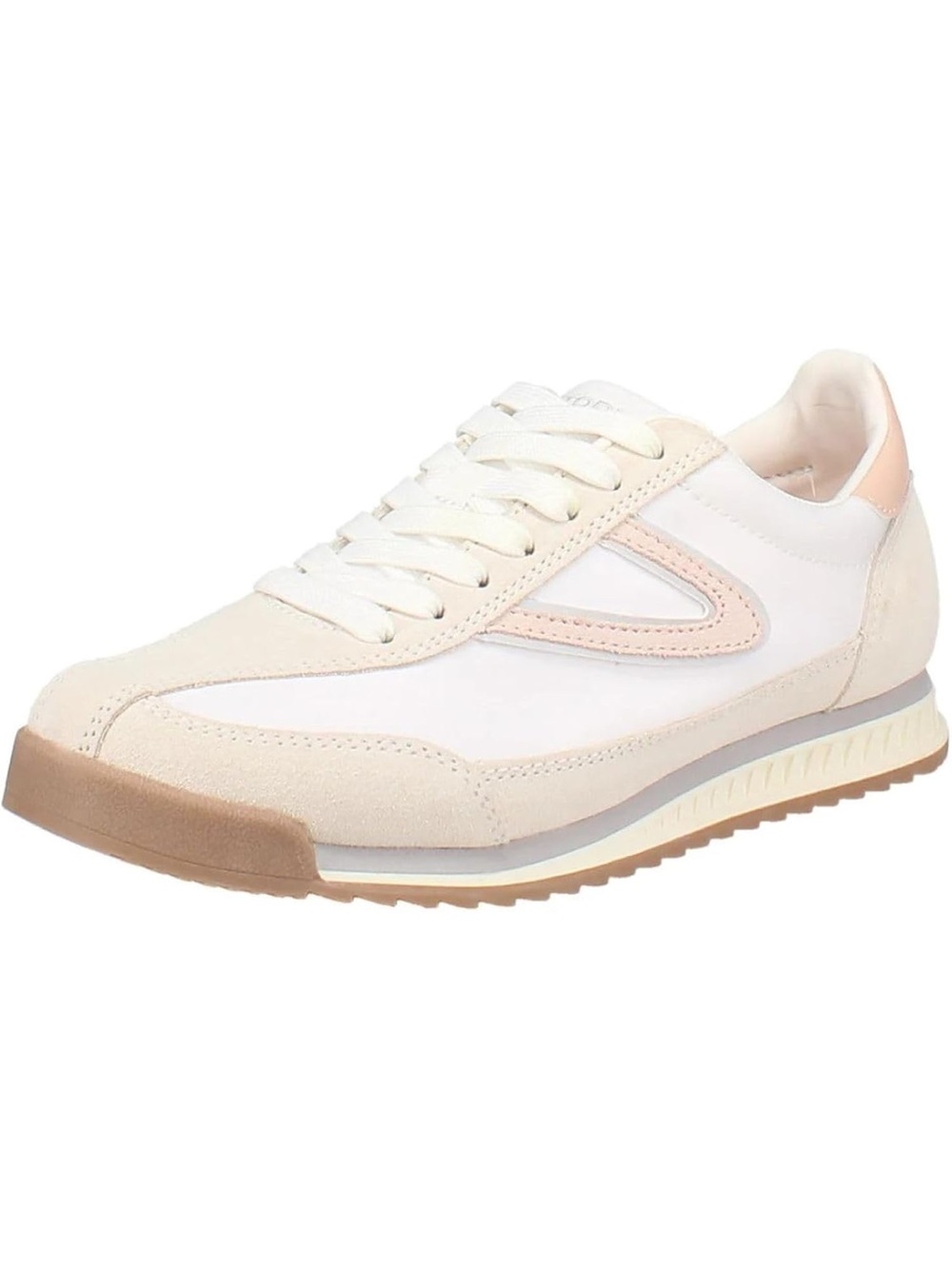 Tretorn Off-White and Blush Retro Runner